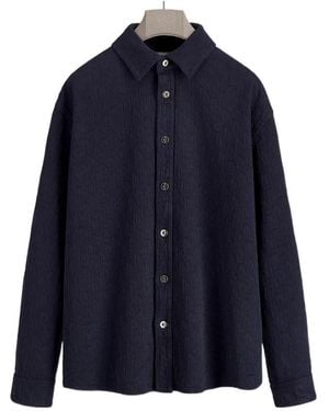 Dior Monogram Button-Up Shirt - Blue