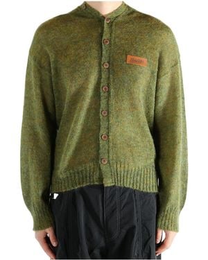 Magliano Drew Barrymore Logo-Patch Cardigan - Green