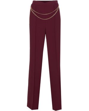 Twinset Belted Crpe Trousers - Red
