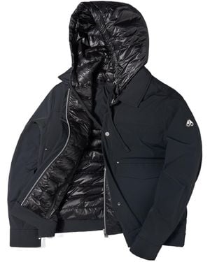Moose Knuckles Brixton Down Trucker Jacket - Black