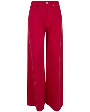 Polo Ralph Lauren Ralph Lauren Logo Patch Wide-Leg Jeans - Red