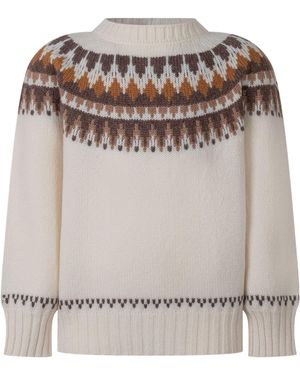 Moncler Fair Isle-Knit Sweater - Gray