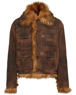 DSquared² Long Sleeve Casual Jacket - Brown