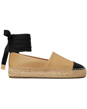 Tory Burch Cap-Toe Espadrilles - Black