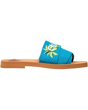 Chloé Stylish And Versatile Flat Mules - Blue