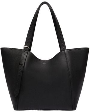 Max Mara Leather Archetipo Handbag - Black