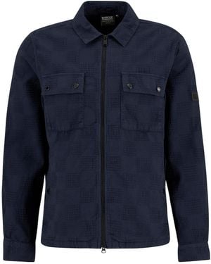 Barbour Zippered Long-Sleeved Casual Jacket - Blue