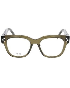 Dior Eyewear Square Frame Glasses - Metallic