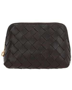 Bottega Veneta Intrecciato Beauty Pouch - Black