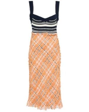 Marni Patterned Cotton-Blend Midi Dress - Multicolour