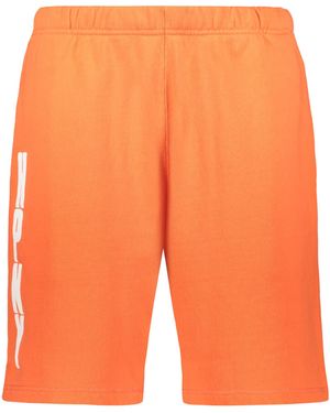 Heron Preston Logo Printed Shorts - Orange