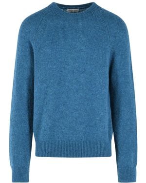 Dries Van Noten Long Sleeve Crewneck Jumper - Blue