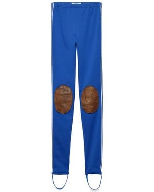 Prada Fleece Leggings - Blue