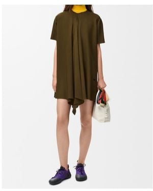 Loewe Short-Sleeved Dress - Green
