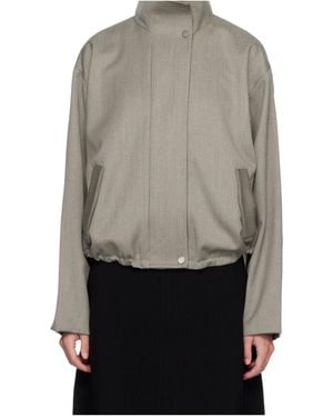 St. Agni Pocket Bomber Jacket - Grey