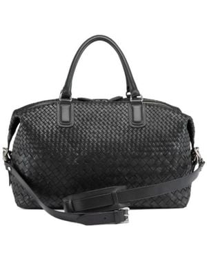 Officine Creative Leather Travel Bag - Black