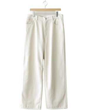 AURALEE Wide-Leg Jeans - White