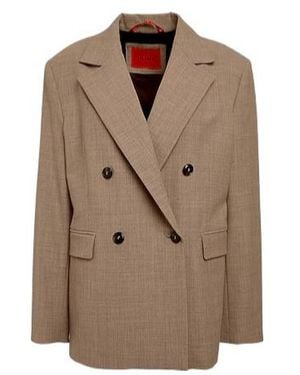 MAX&Co. Double-Breasted Blazer - Brown