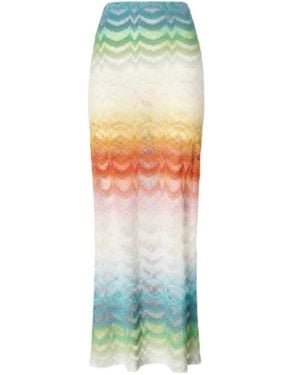 Missoni Chevron-Pattern Beach Skirt - Green
