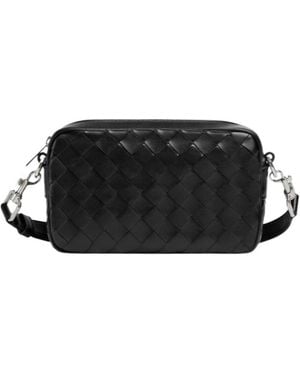 Bottega Veneta Intrecciato Mini Camera Bag - Black