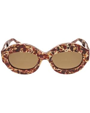 Marni Geometric Frame Sunglasses - Green
