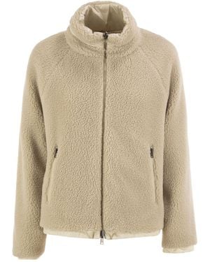 Herno Reversible Stand-Collar Zip Jacket - Natural