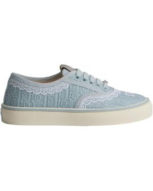 Dior Lace-Up Low-Top Casual Shoes - Blue