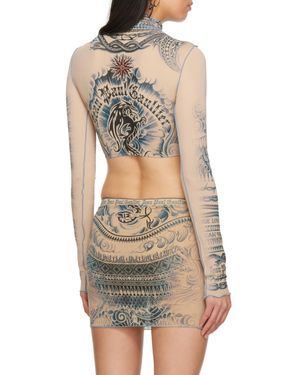 Jean Paul Gaultier Long Sleeve Turtleneck - Multicolor