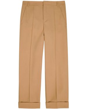 Valentino Wool-Gabardine Pants - Natural