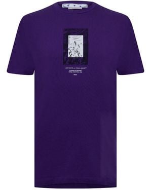 Off-White c/o Virgil Abloh Mirror T-Shirt - Purple