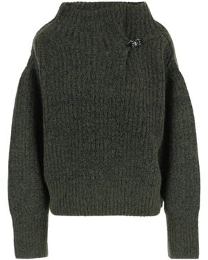 Dries Van Noten Long-Sleeved Sweater - Green
