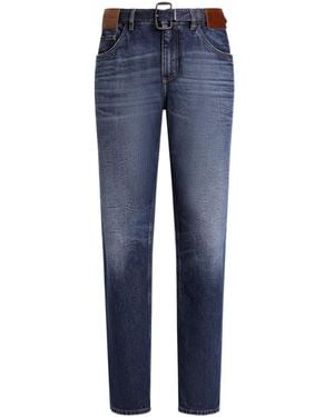 Dolce & Gabbana Belted Jeans - Blue