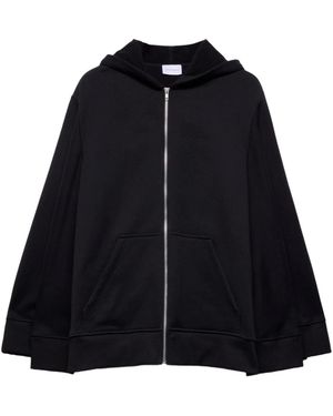 7 For All Mankind Oversized Zip Hoodie - Black