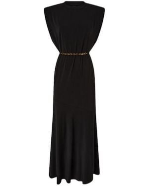 Pinko Chain-Detailed Sleeveless Dress - Black