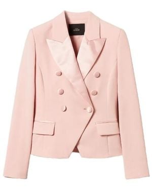 Twinset Double-Breasted Blazer - Pink