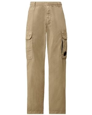 C.P. Company Lens-Detail Cargo Trousers - Natural
