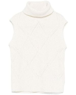 Fabiana Filippi Sleeveless Jumper - White