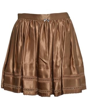 Rabanne Pleated Skirt - Brown