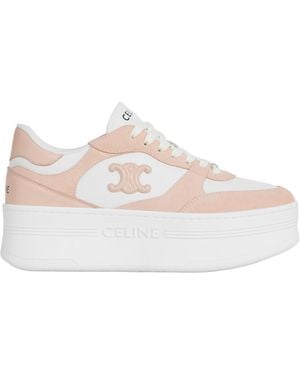 Celine Block Wedge Trainer - Natural
