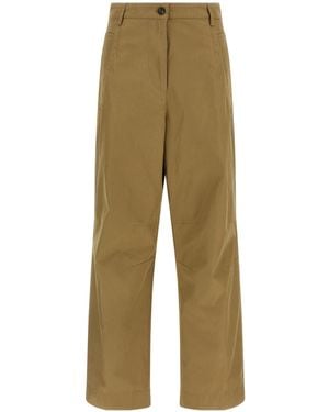 Dries Van Noten Straight Leg Trousers - Natural