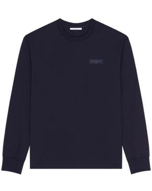 Givenchy Logo Patch Long-Sleeve T-Shirt - Blue