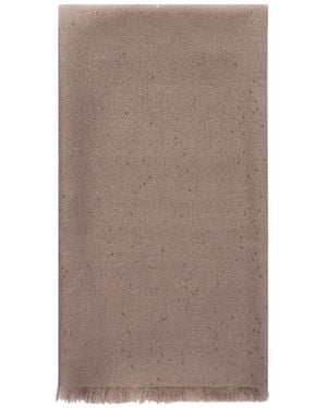 Brunello Cucinelli Sequined Scarf - Brown