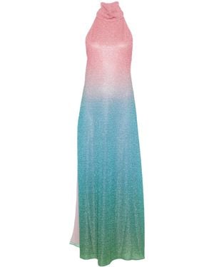 Oséree Ombré Backless Gown - Blue