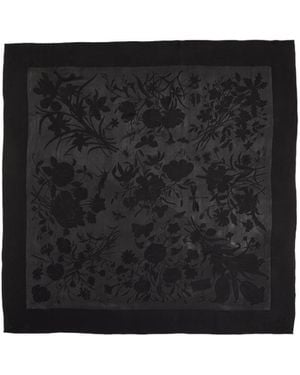 Gucci Flora Devoré Shawl - Black