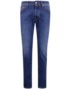 Jacob Cohen Logo-Patch Jeans - Blue