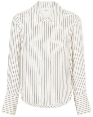 Co. Striped Shirt - White