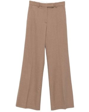 Seventy Slim-Fit Wide-Leg Casual Pants - Brown