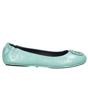 Tory Burch Shiny Ballet Flats - Green