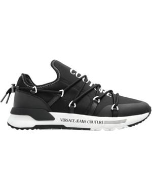 Versace Jeans Couture Couture Logo Printed Low-Top Trainers - Black