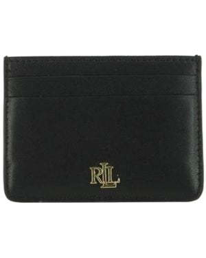 Ralph Lauren Lauren Logo Plaque Card Holder - Black